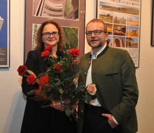 Sabina i Wawrzyniec Kucowie, autorzy wystawy "Wyprawa do serca Azji".