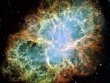 Mgławica Kraba – pozostałość po supernowej. Zdjęcia z kosmicznego teleskopu Hubble’a. Foto: NASA, ESA, J. Hester and A. Loll (Arizona State University).