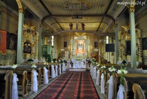 Wnętrze kościoła w Mętkowie. Foto: K. Wisniewska