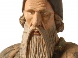 Rzeźba proroka Symeona, któremu wg legendy Jan Wnęk nadał swoją twarz (Muzeum Etnograficzne w Krakowie)